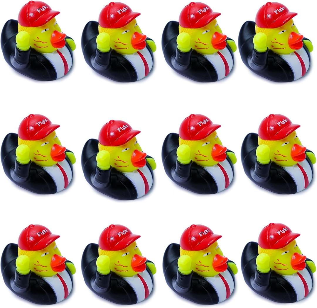 Rubber Ducks - 2025 Funny Squeaky 2.3 Inch Rubber Ducks for Baby Bath, Jeep Ducking, Kids Gifts, and Party Favors - 12 Pack