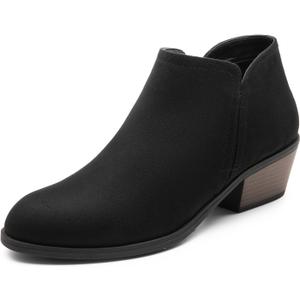 DREAM PAIRS Women's Ankle Boots Low Chunky Heel Comfortable Short Fall Booties Shoes, Size 8.5 