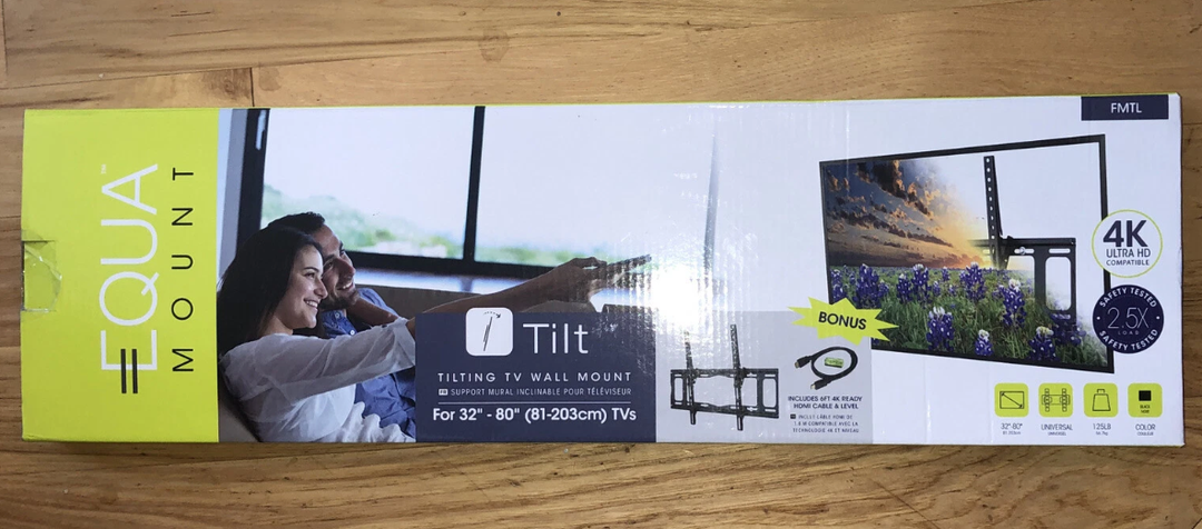Equa Mount Tilting TV Wall Mount For 32” - 80” TVs Model: FMFL
