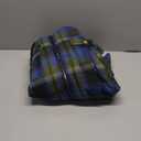 ZITY Heavy Thick Hoodies for Men Plaid Flannel Warm Sherpa Fleece Lined Winter Full Zip Up Coat (3X-Large, Blue, Green)