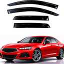 KPY Rain Guards Fit for 2021-2025 Acura TLX, Out-Channel Window Visors Vent Wind Deflectors 4PC, Car Accessories for 21-25 Acura TLX