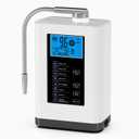 Alkaline Water Ionizer Machine, Water Machine PH 4-10.5 for Alkaline & Acidic Water, 5 Titanium Plates, Up to -500mV ORP, 8,000L Filter, 7 Water Settings, Auto-Cleaning, Intelligent Voice