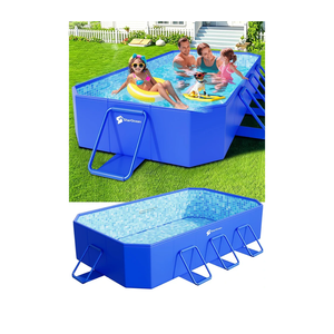 Foldable Pool, Large Non-Inflatable Swimming Pool for Kids,Adult Collapsible Pools Hard Plastic Shell, Oversized Thickened,Portable Folding Kids Pools for Backyard-Mosaic Design-89"x48"x20"
