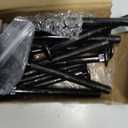 Zonon 12 Sets 3/8 x 4 Inch Black Carriage Bolt Kit Galvanized Carriage Bolt Set Includes Rust Resistance Washers and Nuts for Fastening Accessories