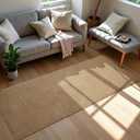 Softlife Hallway Runner Rug 2x6 ft Faux Jute Rugs Washable Entryway Rug Hall Carpet Runner Modern Farmhouse Laundry Kitchen Room Mat Long Carpet for Bathroom, Brown