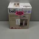 BELLA 12 Cup Programmable Coffee Marker, Reusable Dishwasher Safe Accessories, Easy LCD diaply, Auto Shutoff, 900 watt, Oatmilk