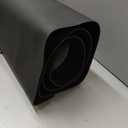 Barber Salon Chair Mat - 3x5 Anti-Fatigue Salon Floor Mat - Black Semi-Circle - 5/8" Thick