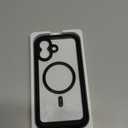 Miracase for iPhone 17 Case 6.3'', Full-Body Bumper Military Drop Protection Outdoor Phone case with Built-in Glass Screen &Camera Control,Easy Installation,No Gap,Compatible with MagSafe,Black