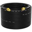 SMA Antenna Extension Cable - 20 Meters(65.6FT), RG58 Coaxial Cable SMA Male to SMA Female RF Low-Loss Coax for 3G 4G LTE Router ADS-B SDR USB Dongle Receiver Antenna Extension Wire