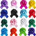 16Pcs Large Pull Bows,6 Inches Large Gift Bows,Pull Bows for Gift Wrapping Gift Baskets,Birthday Parties,Bouquet,and Other Gift Decorations (16 Color)