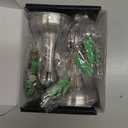 Door Stoppers Magnetic Door Catch - 2 Pack Stainless Steel Heavy Duty Door Holder Stops for Bottom Top of Door - Wall Floor Mounting No Drill 3M Adhesive & Screws Strong Magnet Keep Door Open(Silver)