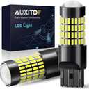 AUXITO 7440 7443 LED Bulb, 102-SMD Chipsets 500% Bright 7441 7444 992 W21W LED Bulbs with Projector for Reverse Tail Brake Signal Back Up Parking Lights, 6000K White