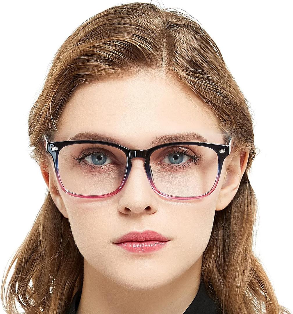 MARE AZZURO Blue Light blocking Reading Glasses Women Computer Readers 0 1.0 1.25 1.5 1.75 2.0 2.25 2.5 2.75 3.0 3.5 4.0 5.0 6.0 (Purple, 100)