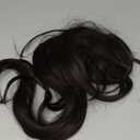 Ponytail Extension, Drawstring Ponytail Extension for Women 26 Inch Long Dark Brown Wavy Layered Pony Tails Hair Extensions Synthetic Clip in Ponytail Hairpiece for Women