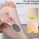 3 Pack Nano Glass Foot File Callus Remover for Feet, Beomeen Double Sided Foot Scrubber, Dead Skin Remover, Hygienic Pedicure Tool, Hair Eraser for Softer and Smoother Feet and Hands (Pink Pink Pink)