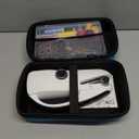 Handheld Sewing Machine Heavy Duty, with Blue Leather Storage Case and 110-Piece Sewing Kit, Mini Portable, Ideal for Adults & Beginners, Complete Set of Quick Home Clothing Repair Tools, Good Gift