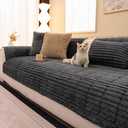 Washable Pet-Friendly Couch Covers for Dogs Fuzzy Pet Sofa Covers Dog Couch Blankets and Cushion Covers for Sofa
