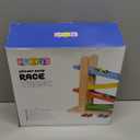 Play22 Wooden Car Ramps - 4 Level Race Track With 4 Toy Cars - My First Baby Toys - Toddler Car Set is A Great Gift for Boys and Girls