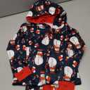 Matching Christmas Onesie Pajamas for Family/Couples, Cute Printed One-piece Pjs, Xmas Holiday Adult Hooded Sleepwear (Small, Snowman)