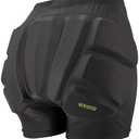 Kids Butt & Hip Padded Shorts for Skating,Youth Hip Protection Pads Figure Skating Shorts Crash Butt Pads for Tailbone & Butt S