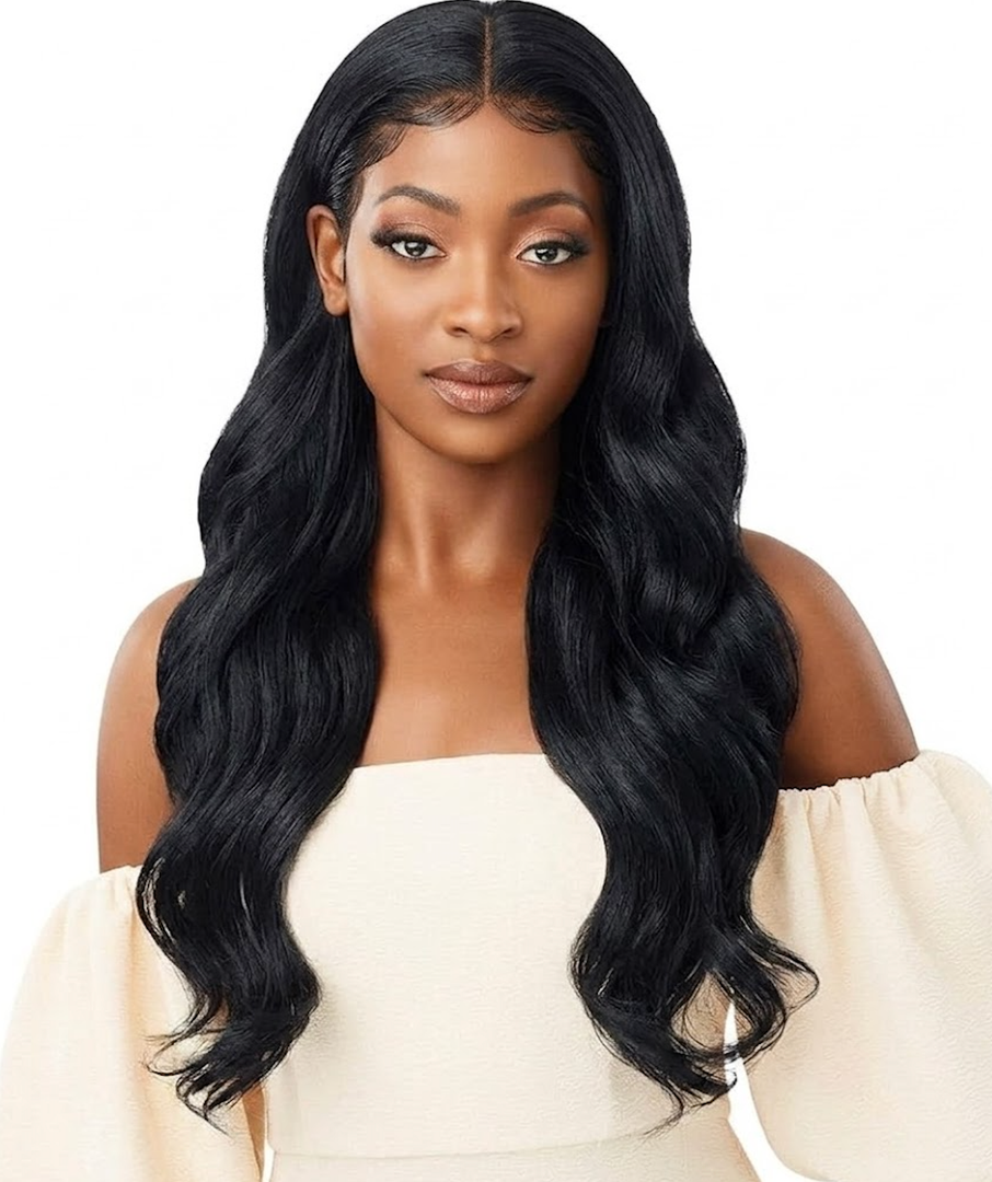 Outre melted Hairline Lace Front Wig Frontal Effect Hairline HD Transparent Lace SERAPHINE Black