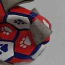 Diman Dog Balls, Dog Soccer Ball with Straps for Indoor Outdoor Play, Pet Toys Balls for Small Medium Dogs, Dog Birthday Gift, Interactive Dogs Toy for Tug of War (6 inch) (Red)