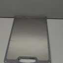 Titanium Cutting Board Double Sided, 15 Wood Cutting Board for kitchen, GR1 Titanium & Ebony Large Chopping Board for meat with Juice Groove for Meat & Veggies