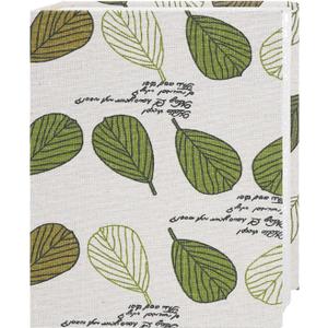 Small Photo Album 4x6 100 Pockets Linen Cover Picture Book Holds 4x6 Photos for Wedding, Baby, Family, Graduation (Tea Leaves)