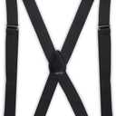 DOCKERS Men's Dockers Men's Solid Suspenders (Black)