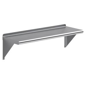 NSF Certified 18 Gauge Heavy Duty Stainless Steel Wall Shelf with Brackets for Kitchens, Utility Rooms, Storage, Offices & Home (36"x12")