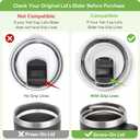 20 oz Stronghold Lid For YETI Rambler Travel Mug (with StrongHold Lid), Tumbler Screw On Top Lids Replacement Twist Lids 100% LeakProof(Only Fit YETI 20 oz Travel Mug Which Has The stronghold lid)