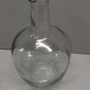 Hewory Large Glass Vase for Decor, 12in Clear Tall Farmhouse Decorative Floor Vase, Round Bubble Balloon Glass Jug Vases for Coffee Table Fireplace Mantel Entryway Living Room Bedroom Kitchen