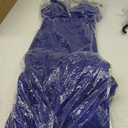 Women's Lace Whispers Corset Gown (Royal), Size 18W