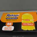 60 Count Heavy Duty Duster Refills for Swiffer, Multisurface 360 Duster Refills Only, Unscented Disposable Dusters for Cleaning with 4X Microfibers, Compatible with Swiffer Dusters (Orange) (Yellow)