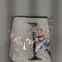 Initial Makeup Bag, Bridesmaid Gifts Travel Pouch, Personalized Gifts Lined Cosmetic Bag Toiletry Bag, Bridal Shower Monogrammed Gifts for Women Girls Sisters Mama Makeup Pouch, Letter M