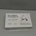 Handheld Sewing Machine for Beginners, Portable Mini Sewing Machine with Two Speed Modes, Easy to Operate and Fast Stitch Suitable for Clothes, Fabrics and Quick Home Repairs (White)