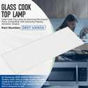 DE67-40063A Glass-Cook Top Lamp for Samsung, Microwave Oven Lamp Cover Glass Lens Replaces AP4226724, Microwave Surface Light Lens