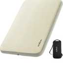 ACACIA 4.3" Thick Self Inflating Sleeping Pad with Foam | Innovative Y-Shaped Telescopic Structure | Ultraportable Camping Mattress | Outdoor Compact Air Mat for Tent Car, 25.6X9.8wX9.8H Inch, Light Beige 