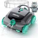 E10 Cordless Robotic Pool Cleaner Automatic Dual-Layer Filtrations | 3L Filter Basket, Anti-Spill Design, Powerful Edge Corner Cleaning Vacuum,120150 Mins Runtime, Auto Parking, Up to 860 Sq.Ft
