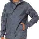 MARMOT Men's PreCip Eco Lightweight & Waterproof Rain Jacket, Steel Onyx - Latest Collection, X-Large