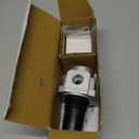 Heavy Duty in-LINE Compressed AIR Pressure Regulator for AIR Compressor, 7 to 215 PSI Adjustable, HIGH Flow Rate, Wall Bracket and Gauge Included (1/2" NPT, 130 CFM)