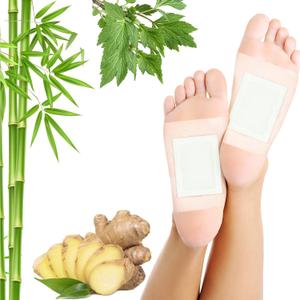 Lymphatic Drainage Ginger Foot Pads 50 Pads - Ginger Oil Foot Patches Deep Cleansing Sleep Aids Relieve Stress and Fatigue Improve Sleep Quality