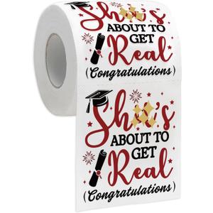 2026 Graduation Bathroom Decorations, Funny Toilet Papers for Congratulation Party Decor Supplies, Novelty Graduation Gift for Her Him, College, High School, PhD, Nurse, Law School | Novelty Design
