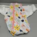 Newborn Sleep Sack Baby Swaddle,0-3 Months,3-Way Adjustable Wearable Blanket,100% Rayon Cotton Swaddling Sleeping BagTOG 0.5Heart&Floral