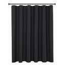 Biscaynebay Extra Long Fabric Shower Curtain Liner 72 Inch Width by 84 Inch Length, Black Water Resistant Bathroom Curtains, Rust Resistant Grommets Top Weighted Bottom Machine Washable