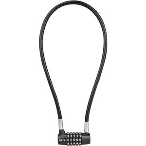 5-Digit Long Cable Locks with Combination Padlock,22" Length 5/16" Diameter,gate Locks for Outdoor Wooden Metal Backyard Fence, Reset Code,for Cabinet Door Handles, Bikes, Schools,Sheds, ski