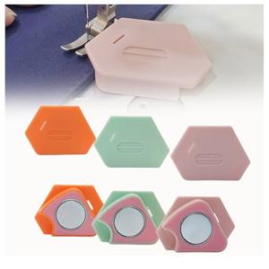 9 Pcs Magnetic Seam Guide for Sewing Machine, Multifunctional Hem Guide for Sewing Machine, Polygonal Multifucntional Seam Guide Hemmer with Scale, Sewing Supplies Accessories