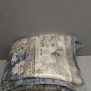 zesthome 7x9 Area Rug, Super Soft Washable Rugs for Living Room, Non-Slip Stain Resistant Vintage Rugs, Ultra-Thin Large Area Rugs (Blue/Beige,7'x9')