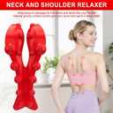 Trapezius Trigger Point Massager, Occipital Release Tool, Cervipoint Trigger Point Massager Silicone, Relieve Pain in The Diamond Shaped Muscles of The Neck and Upper Back (red)