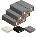 Foldable Sheet Set Organizer, Sheet Storage Organizer with Window & Label, Bed Sheet Closet Storage Container for Sheets, Duvet Covers, Blankets, Space-Saving Bedding Organizers (3pcs-B)